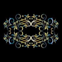 Decorative frames, Retro ornamental frame, Vintage rectangle ornaments and ornate border vector