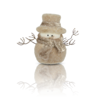 snowman with cut out isolated on background transparent png