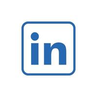LinkedIn social media icon Symbol Logo vector