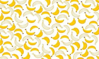 Pattern fruit banana background. Fruit pattern design vector