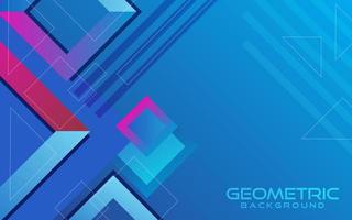 Colorful gradient square geometric shape background vector