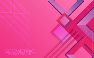 Colorful gradient square geometric shape background vector