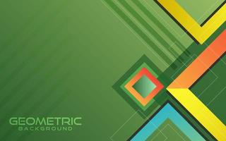 Colorful gradient square geometric shape background vector