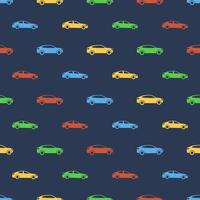 Seamless pattern with cars vector