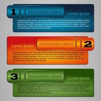 Vector illustration infographic template with step. Colorful bookmarks and banners for text.