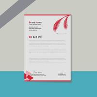 letterhead flyer corporate official minimal creative abstract professional informative newsletter magazine poster brochure design with logo vector