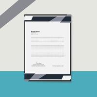 letterhead flyer corporate official minimal creative abstract professional informative newsletter magazine poster brochure design with logo vector