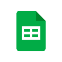 logo des applications de feuilles de calcul google png