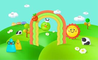 3d Shapes Kids Vector Art, Icons, and Graphics for Free Download