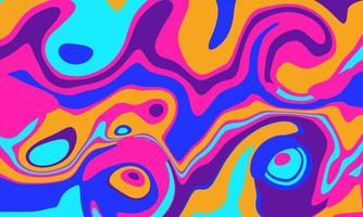Década de 1960, estilo de arte de la década de 1970, fondos psicodélicos coloridos, cubiertas, carteles, naturaleza dibujada a mano, vector de estilo de arte hippie