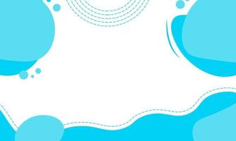 Colorful template banner with blue color. Design with liquid shape. Vector EPS10