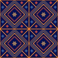Abstract ethnic geometric pattern design for background or wallpaper.  Ethnic geometric print pattern design Aztec repeating background texture for fabric, cloth design, wrapping, fashion elements. vector