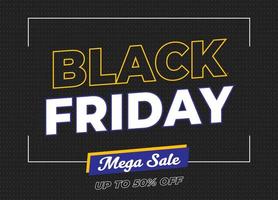 Black Friday Background Design Template for Sale vector