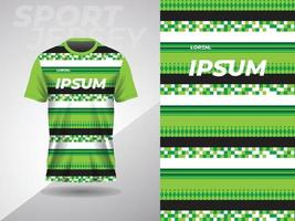 green abstract tshirt sports jersey design for football soccer racing gaming motocross cycling running vector