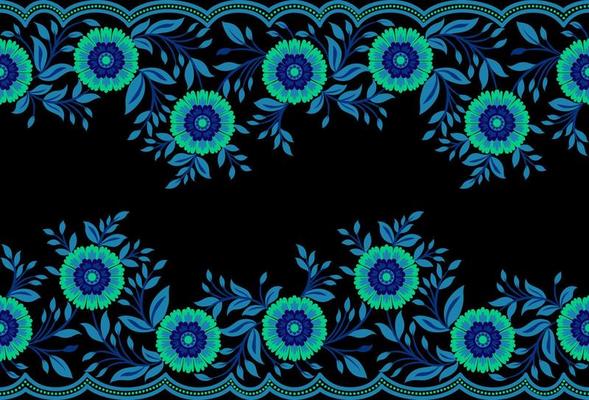Geometric ethnic pattern seamless flower color oriental. seamless pattern. Design for fabric, curtain, background, carpet, wallpaper, clothing, wrapping, Batik, fabric Vector illustration.