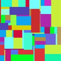 Flat colorful pattern with chaotic tiled rectangles vector