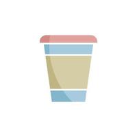 Disposable cup icon vector design templates