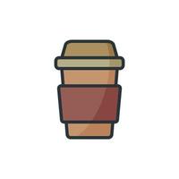 Disposable cup icon vector design templates