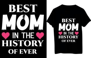 MOM T Shirt Design vector