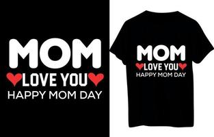 MOM T Shirt Design vector