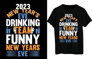 nicho feliz año nuevo diseño de camiseta vector