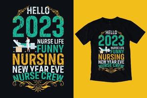 Niche Happy New Year T Shirt Design vector