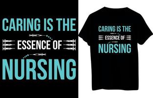 Nurse T- Shirt Design vector