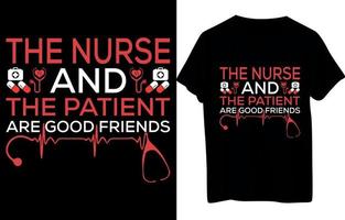 Nurse T- Shirt Design vector