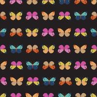 Vivid Butterfly Pattern vector