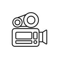 Handycam icon. outline icon vector