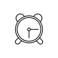 clock icon. outline icon vector