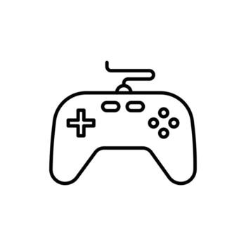 controller icon. outline icon vector