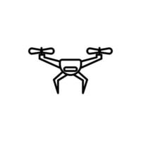 drone icon. outline icon vector