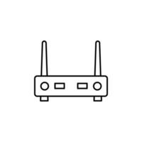 router icon. outline icon vector