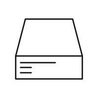 harddisk icon. outline icon vector