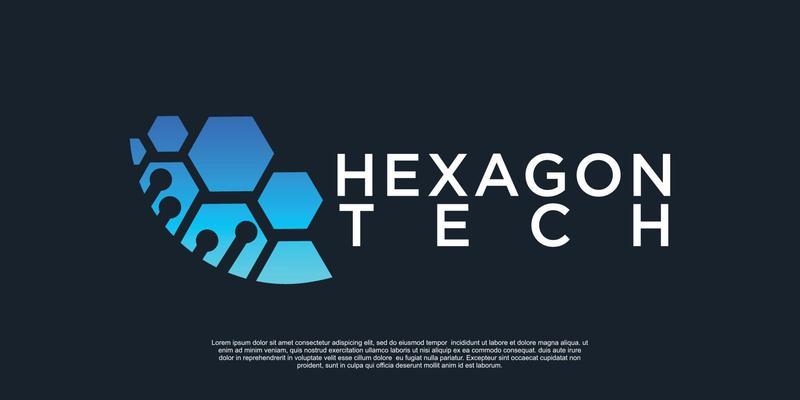 Hexagon creative  waves logo icon Premium Vector