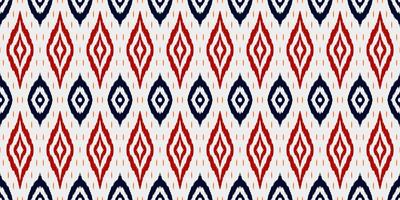 Ethnic textile fabric patterns background. Tribal Ikat geometry fabric seamless pattern vintage retro style. African motif royal luxurious ornate elegant ancient abstract ornament print vector. vector