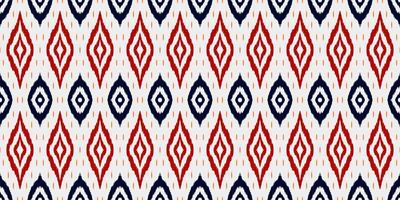 Ethnic textile fabric patterns background. Tribal Ikat geometry fabric seamless pattern vintage retro style. African motif royal luxurious ornate elegant ancient abstract ornament print vector. vector