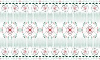 Ornate elegant antique porcelain flower and pine tree Christmas concept. Geometric Asian vintage retro style. Abstract seamless pattern texture fabric textile background backdrop art print vector. vector
