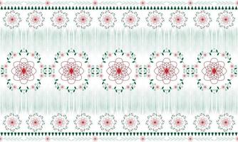 flor de porcelana antigua elegante adornada y concepto de navidad de pino. estilo retro vintage asiático geométrico. patrón abstracto sin fisuras textura tela textil fondo telón de fondo arte impresión vector. vector