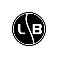 Diseño de logotipo de letra lb. Diseño de logotipo de letra lb inicial creativo de lb. lb concepto de logotipo de letra de iniciales creativas. vector
