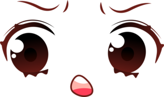 expressions du visage de dessin animé png