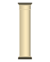 beige arkitektur klassisk sten kolomner i realistisk stil. färgrik png illustration.