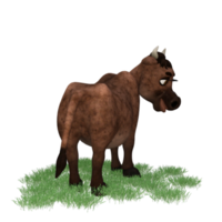 Cow isolated 3d rendering png