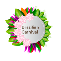 colorato brasiliano carnevale o mardi gras festa bandiera png