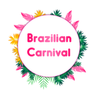 färgrik brasiliansk karneval eller mardi gras fest baner png