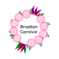 colorful brazilian carnival or mardi gras party banner png