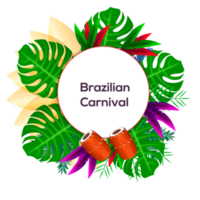 färgrik brasiliansk karneval eller mardi gras fest baner png