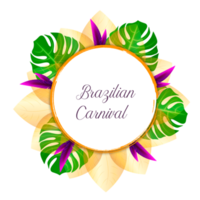 carnaval brasileiro colorido ou banner de festa mardi gras png