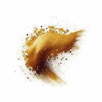 Golden Glitter Paint Splash Isolated vector